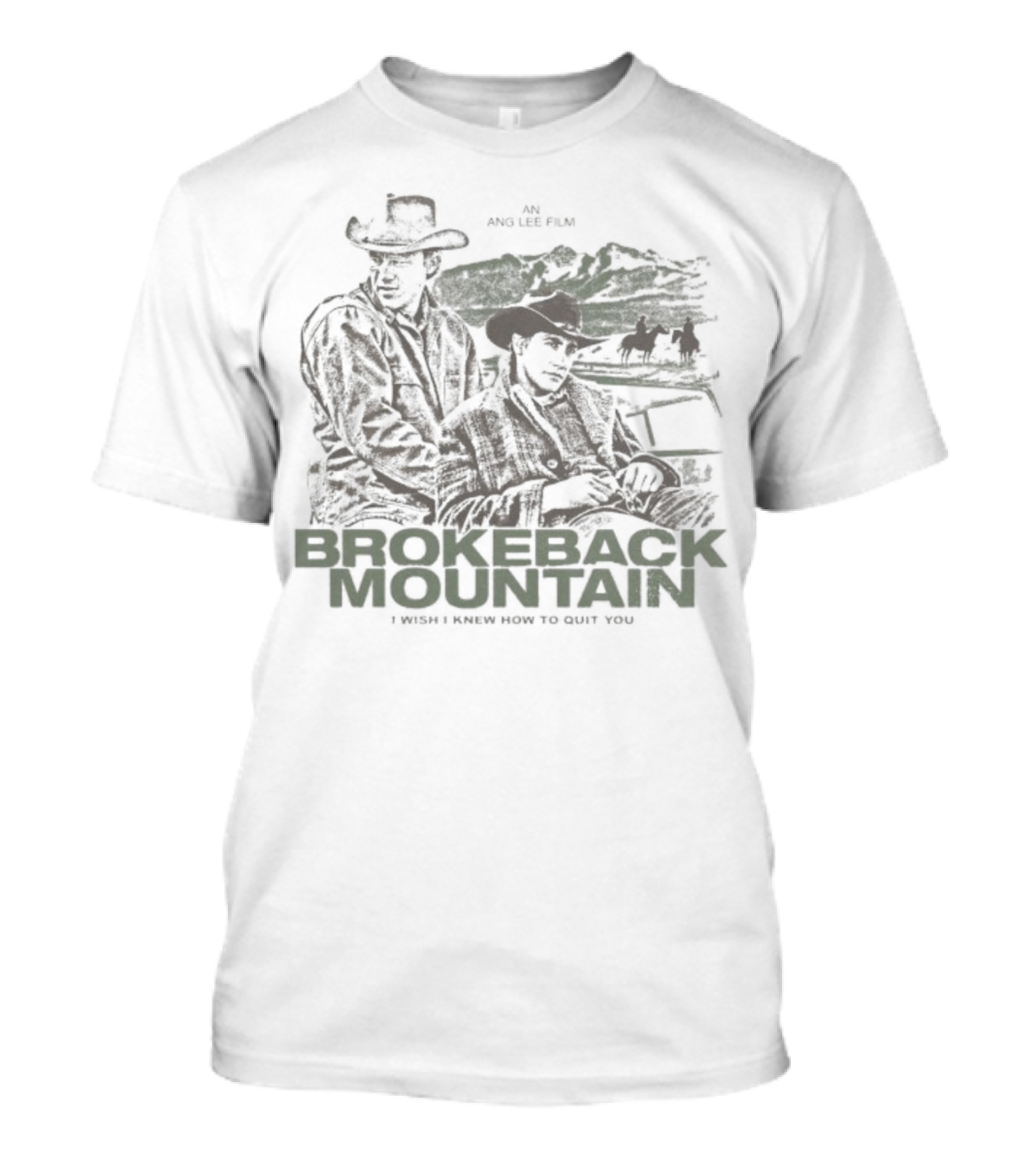 Ang Lee Brokeback Mountain I Wish I Knew How To Quit You Cowboy Illustration T-Shirt