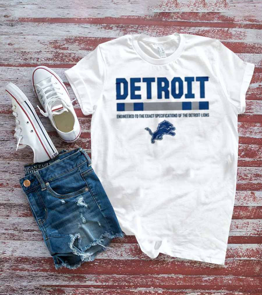 Detroit Lions Engineered To The Exact Specifications Barry Sanders T-Shirt