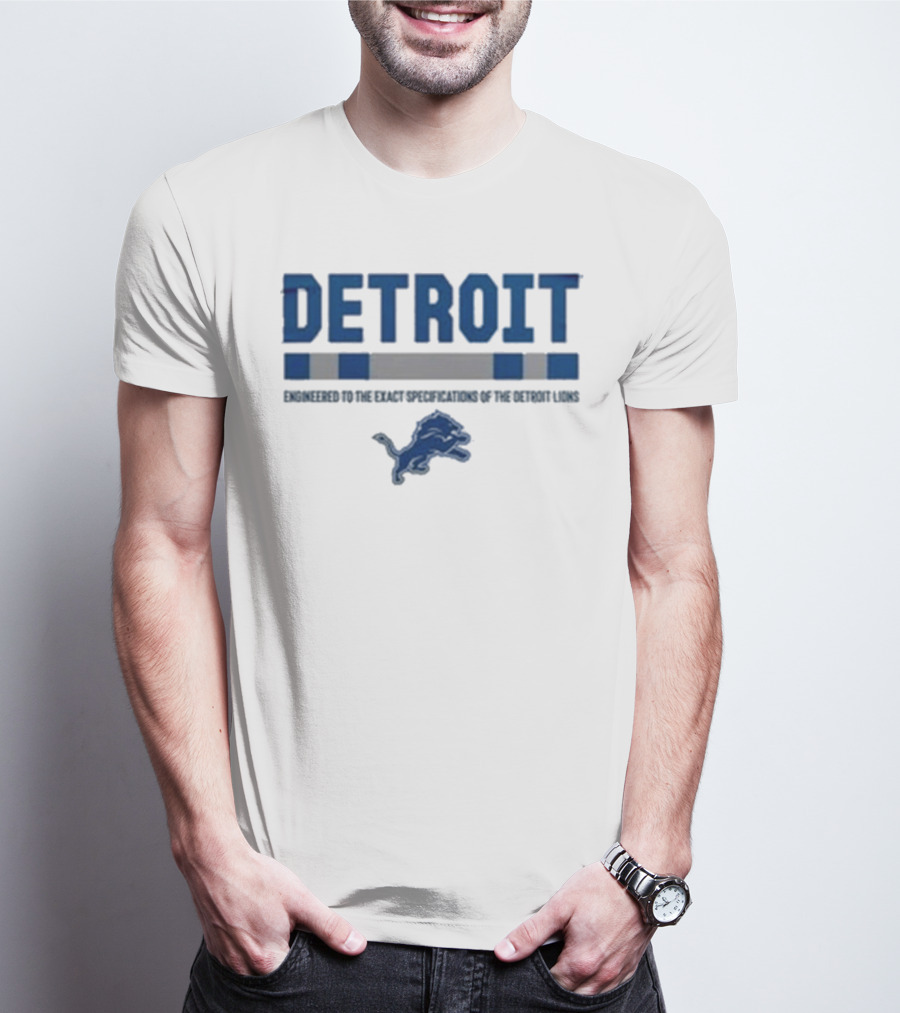 Detroit Lions Engineered To The Exact Specifications Barry Sanders T-Shirt
