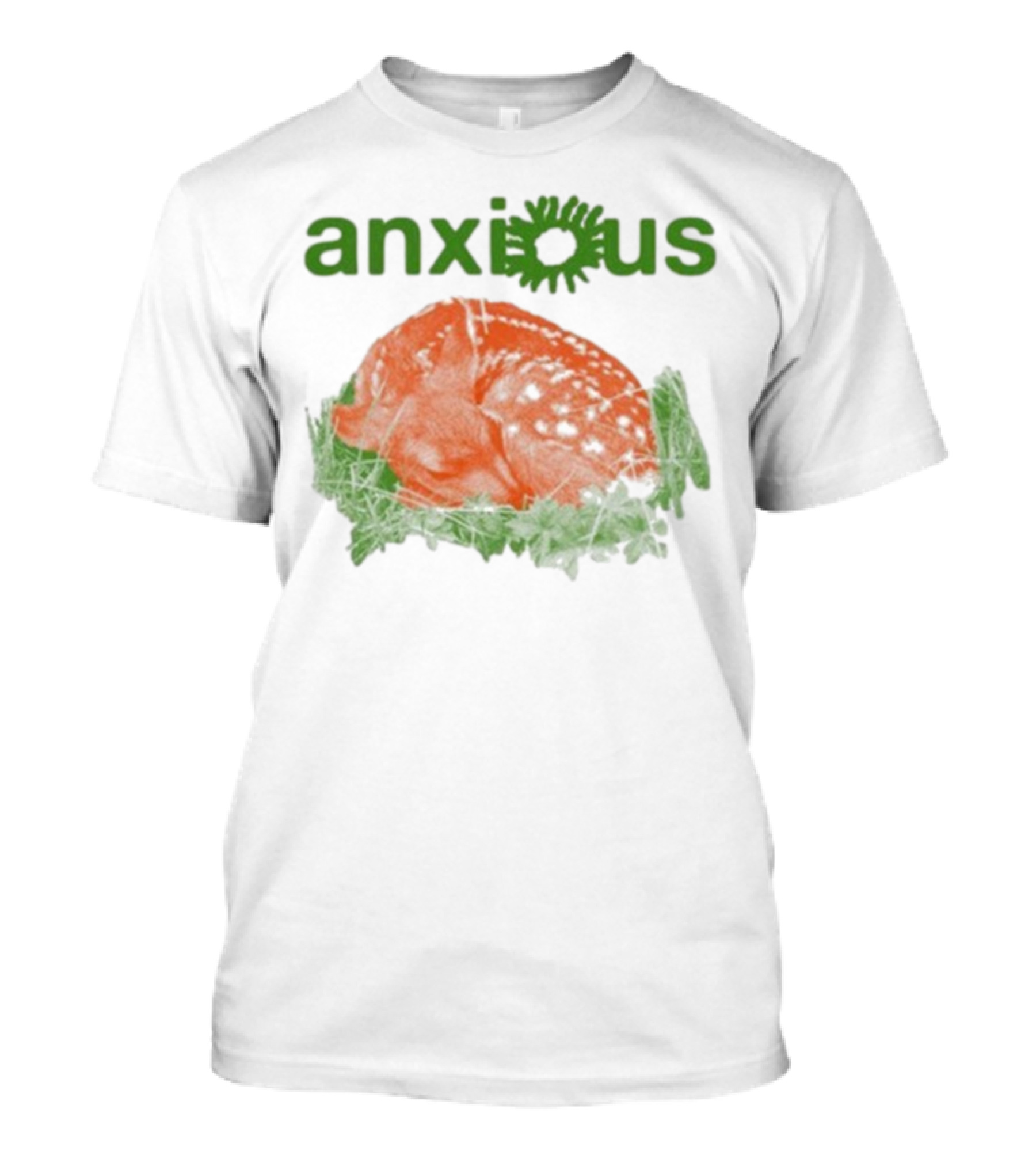 Anxious Baby Doe Deer In Grass Survivor Mood T-Shirt
