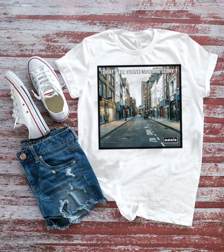 Oasis What's The Story Morning Glory Berwick Street Album Art Classic Scene T-Shirt