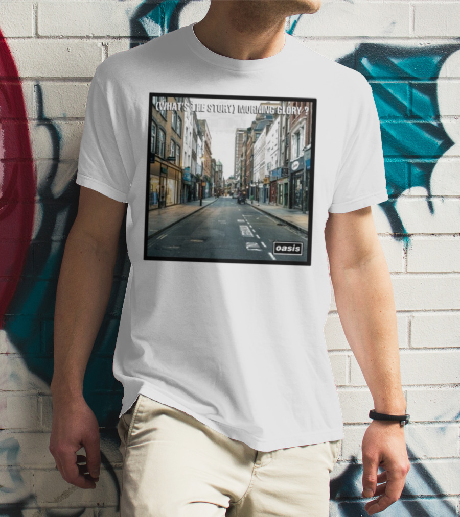 Oasis What's The Story Morning Glory Berwick Street Album Art Classic Scene T-Shirt
