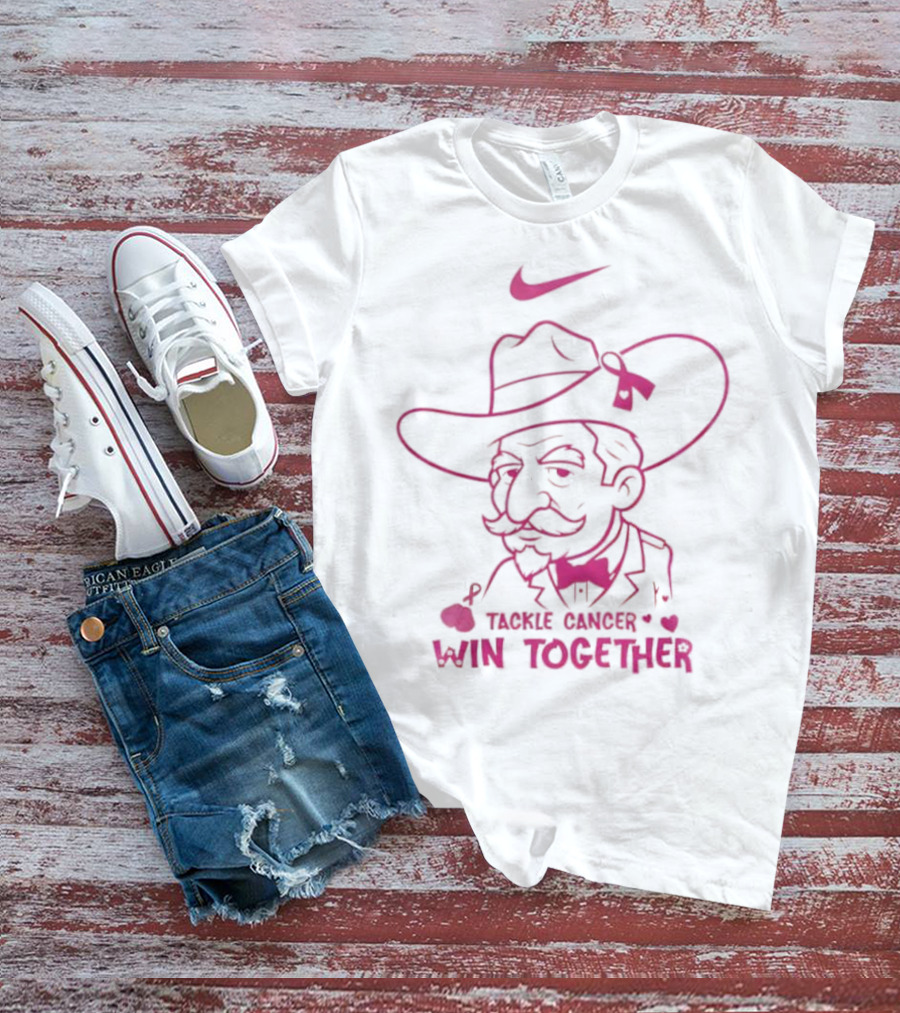 Ole Miss Rebels Nike Tackle Cancer Win Together Pink October T-Shirt