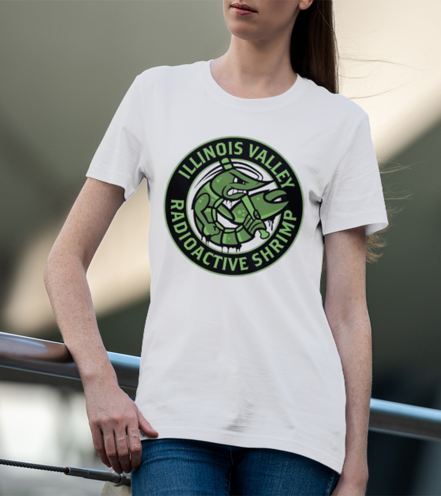 Illinois Valley Radioactive Pistol Shrimp Team Logo T-Shirt