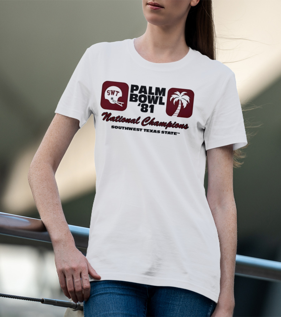 SWT 1981 Palm Bowl National Champions T-Shirt