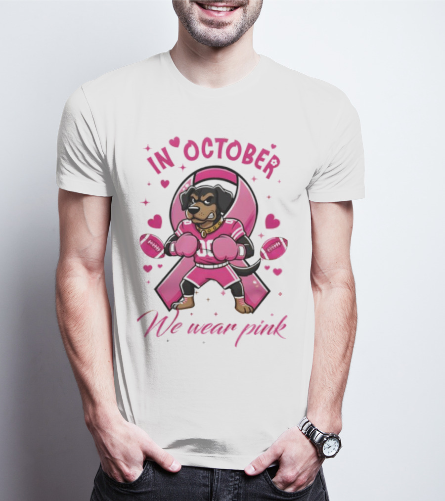 Tennessee Volunteers Breast Cancer Awareness In October We Wear Pink Tackle Cancer Score Hope T-Shirt