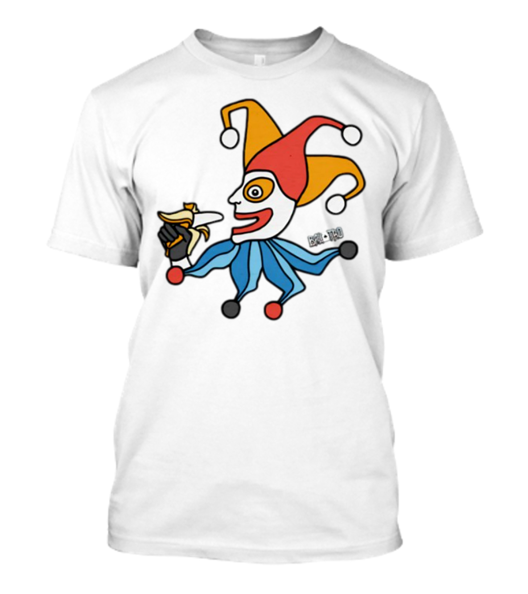 April Fools Jester With Banana Comic T-Shirt