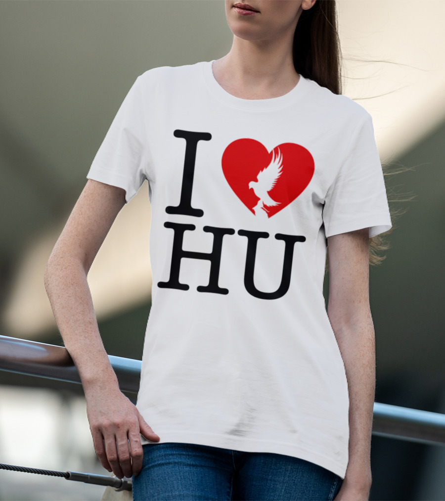 Hollywood Undead Spring 2025 I Love HU Heart And Eagle Icon T-Shirt
