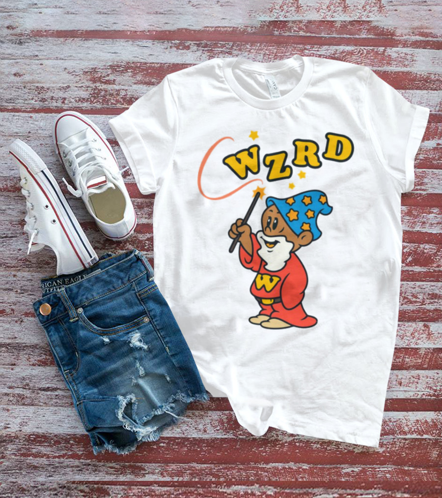Kid Cudi WZRD Cartoon Wizard Wand Stars T-Shirt