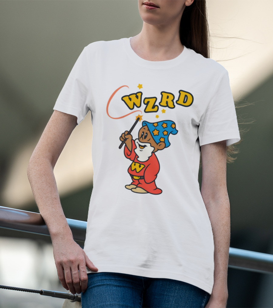 Kid Cudi WZRD Cartoon Wizard Wand Stars T-Shirt