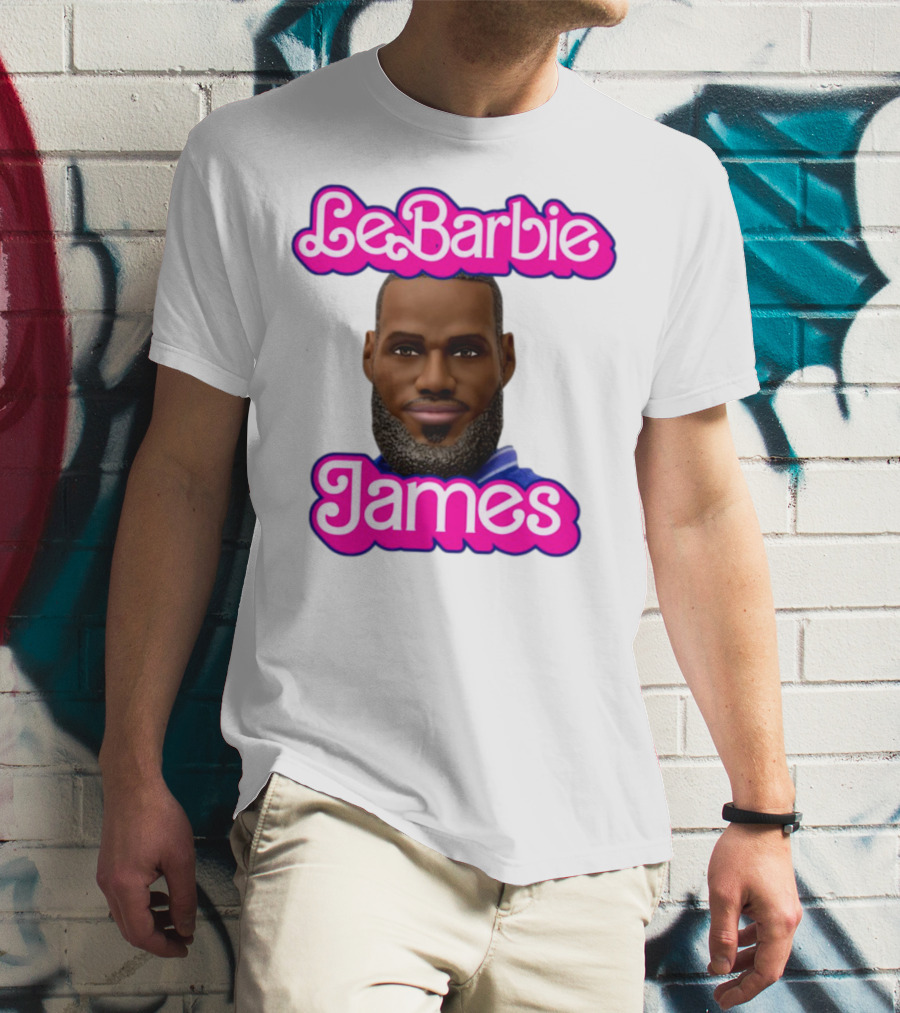 LeBarbie James Basketball Icon Parody T-Shirt