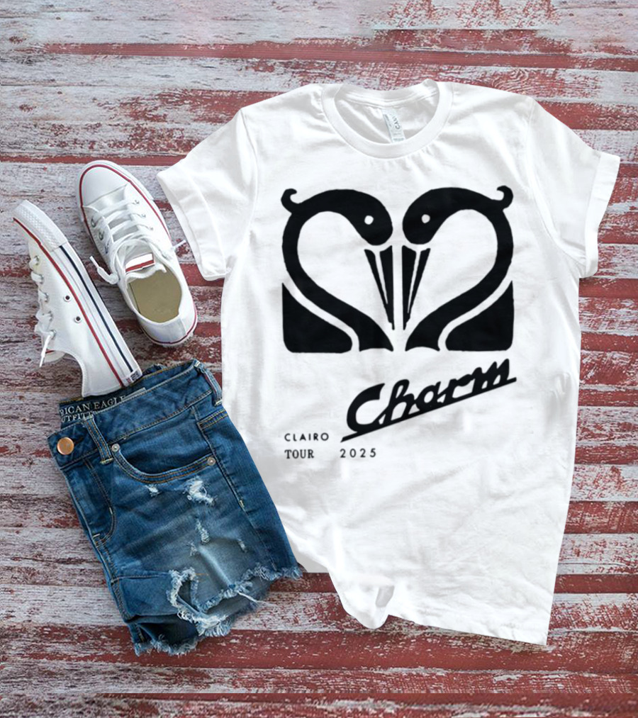 Charm Swan Europe Tour 23 Concert Aesthetic Retro Swans T-Shirt
