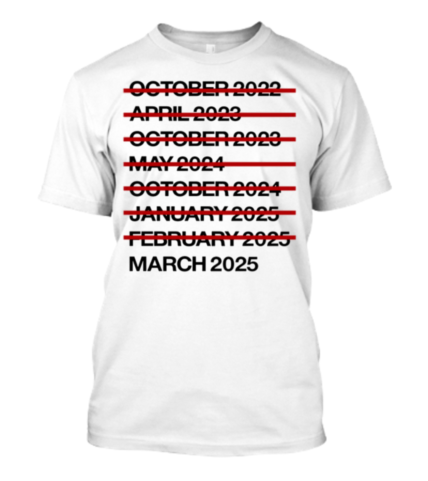 From The Private Collection Of Saba & No Id Dates 1990 2000 2010 1991 1994 1999 2012 T-Shirt