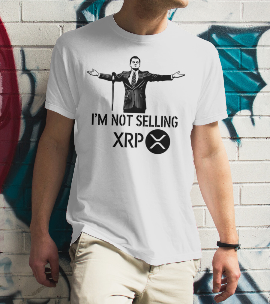 I'm Not Selling XRP Man With Outstretched Arms T-Shirt