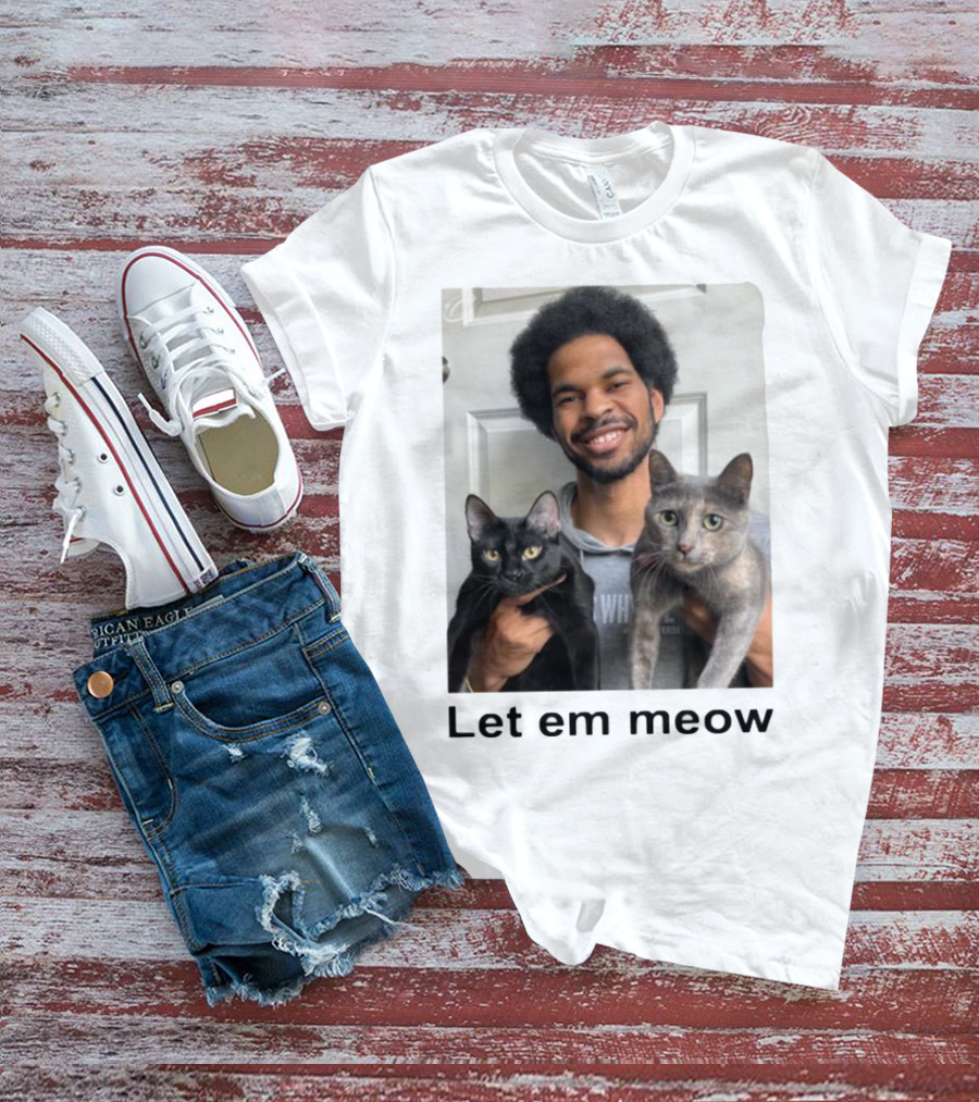 Limited Let Em Meow Jarrett Allen Cats T-Shirt