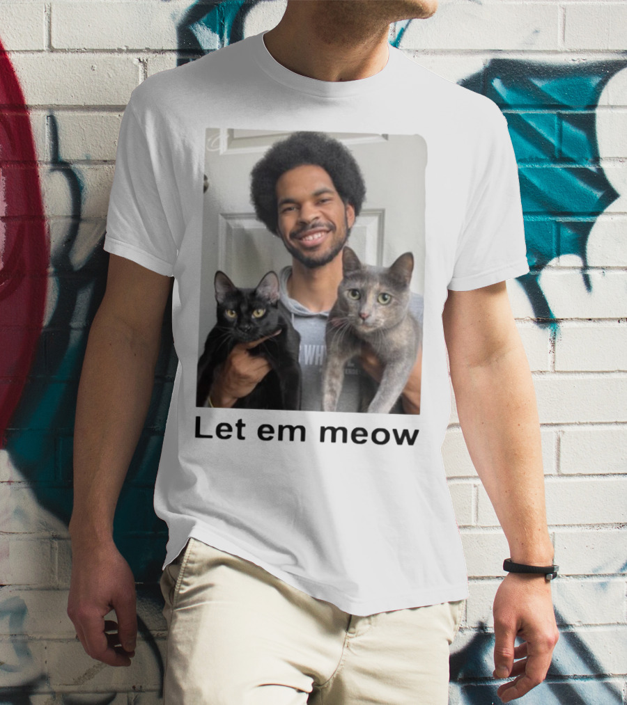 Limited Let Em Meow Jarrett Allen Cats T-Shirt