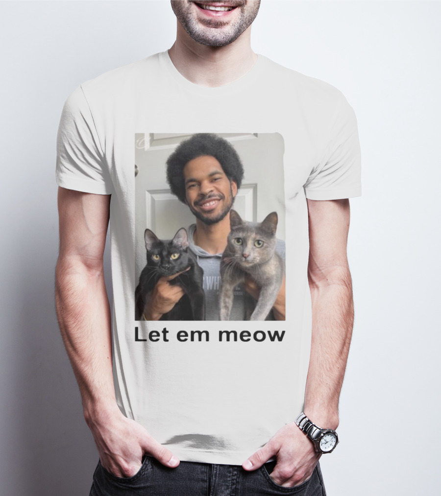 Limited Let Em Meow Jarrett Allen Cats T-Shirt