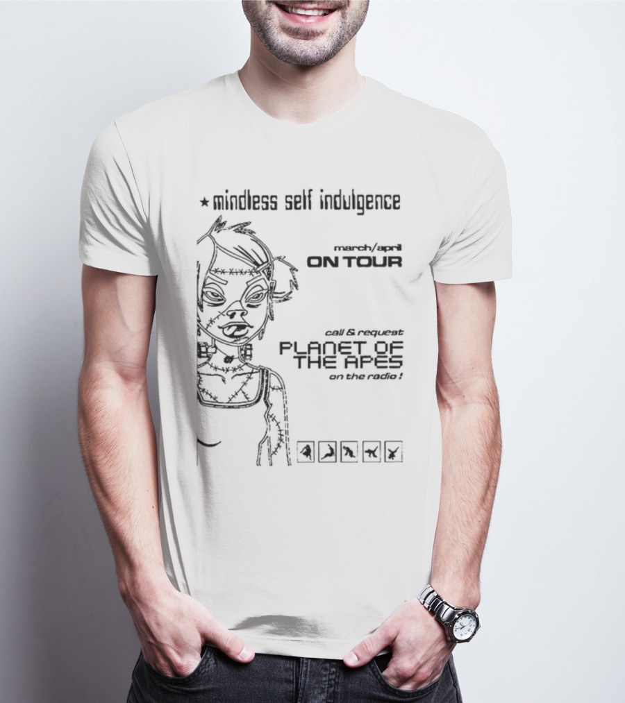 Mindless Self Indulgence Akt Tour Flyer Vintage 2003 Concert Art T-Shirt