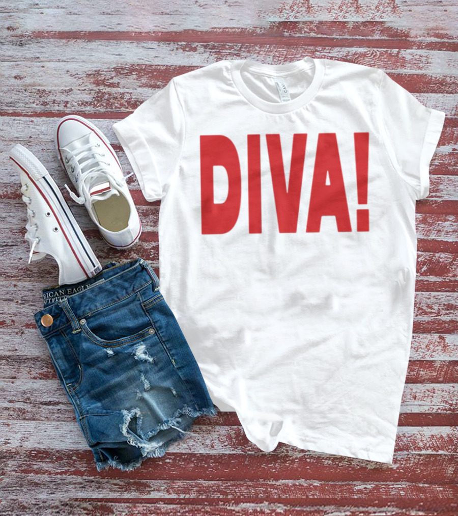 Role Model Diva DIVA! Red Lettering T-Shirt