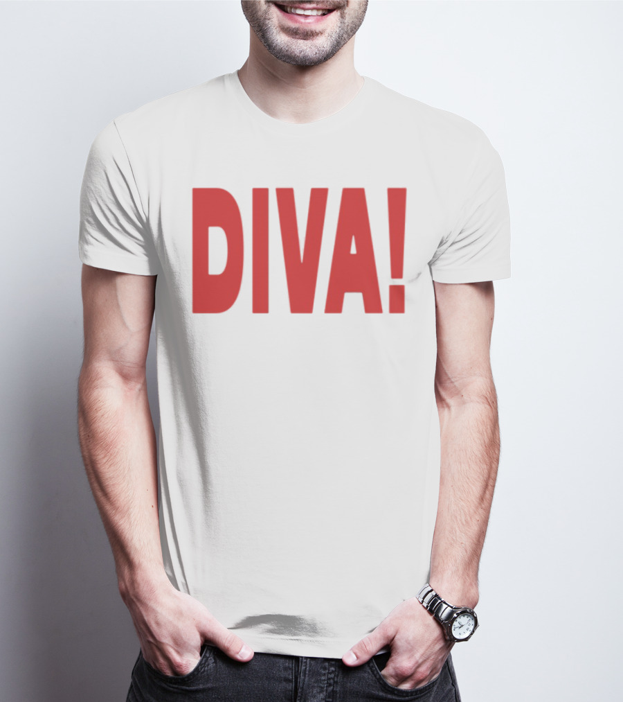 Role Model Diva DIVA! Red Lettering T-Shirt