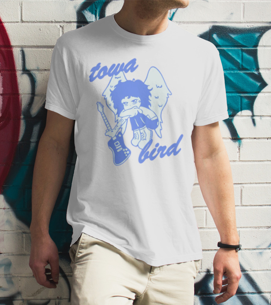 Towa Bird Angel Wings Guitar Player T-Shirt