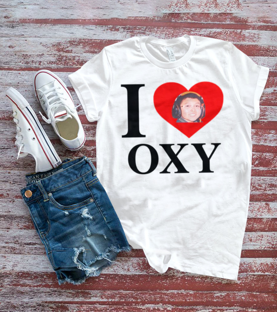V1c I Heart Oxy Kid Headphones T-Shirt