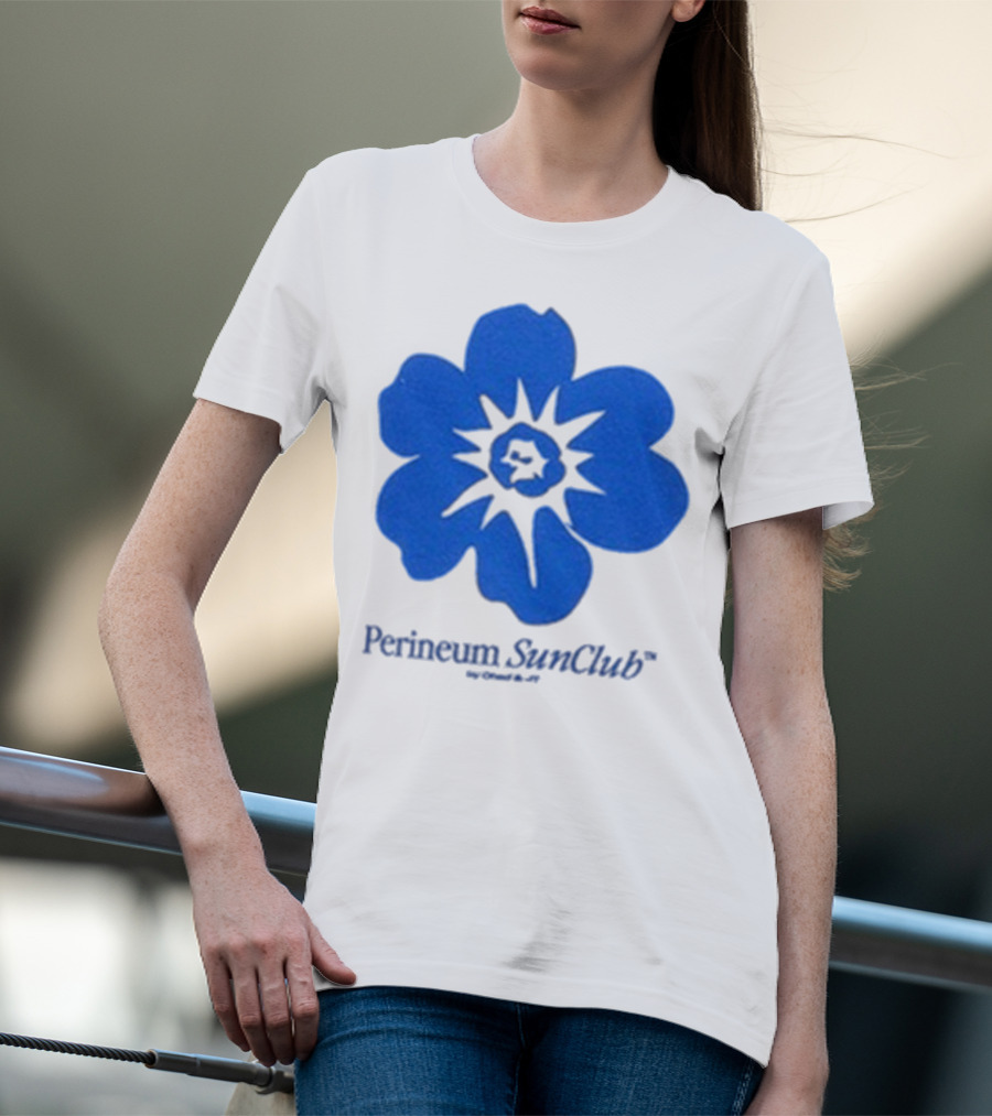 Chad And JT Perineum SunClub Bumflower Blue Blossom T-Shirt