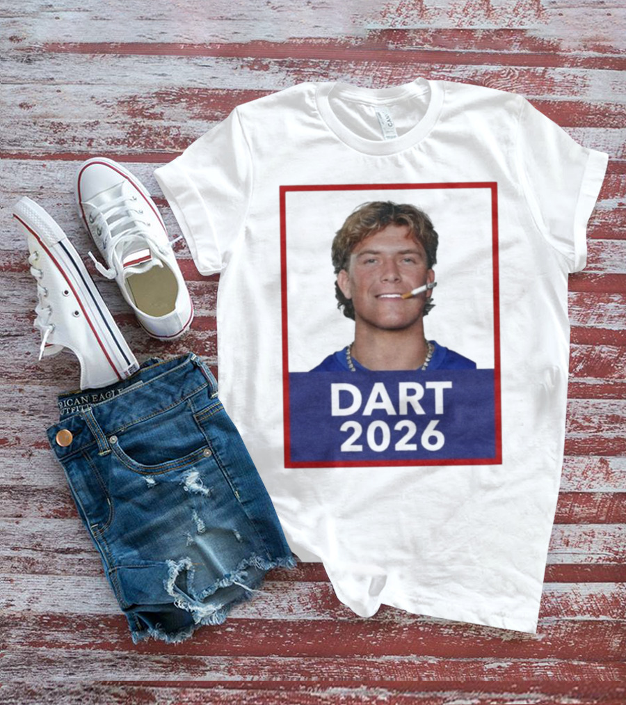 Dart 2026 Cigarette Image Red Frame T-Shirt