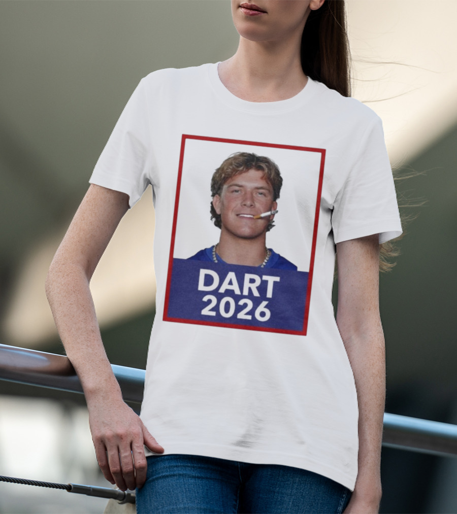 Dart 2026 Cigarette Image Red Frame T-Shirt