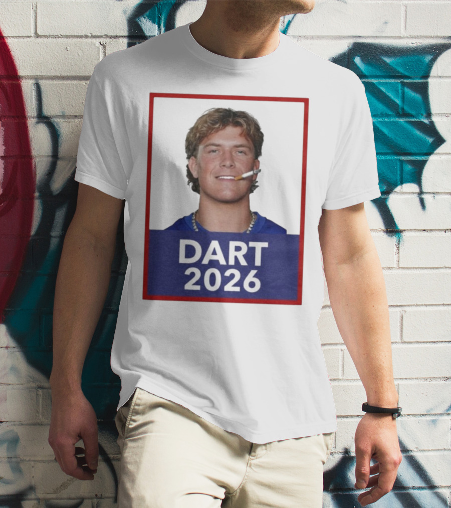 Dart 2026 Cigarette Image Red Frame T-Shirt