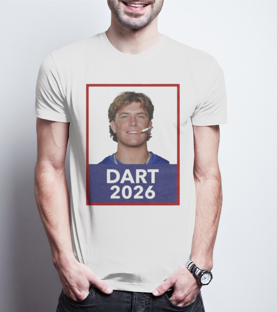 Dart 2026 Cigarette Image Red Frame T-Shirt