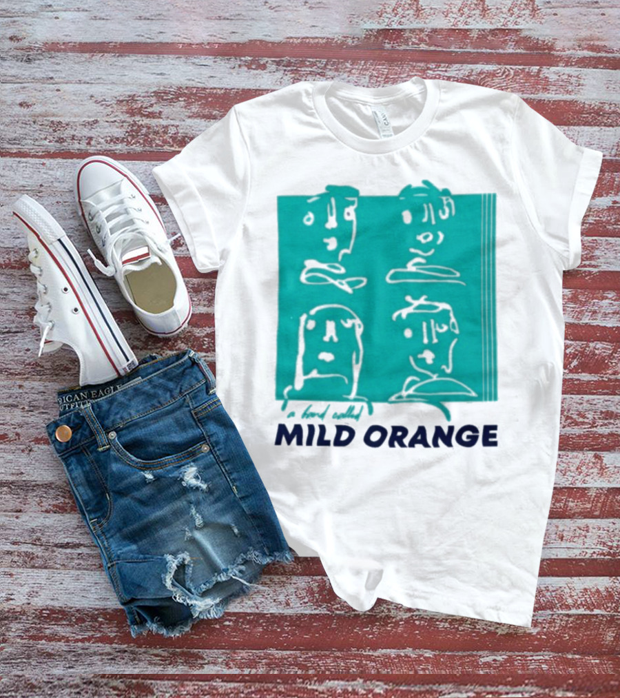 Mild Orange A Band Called Faces Artwork T-Shirt