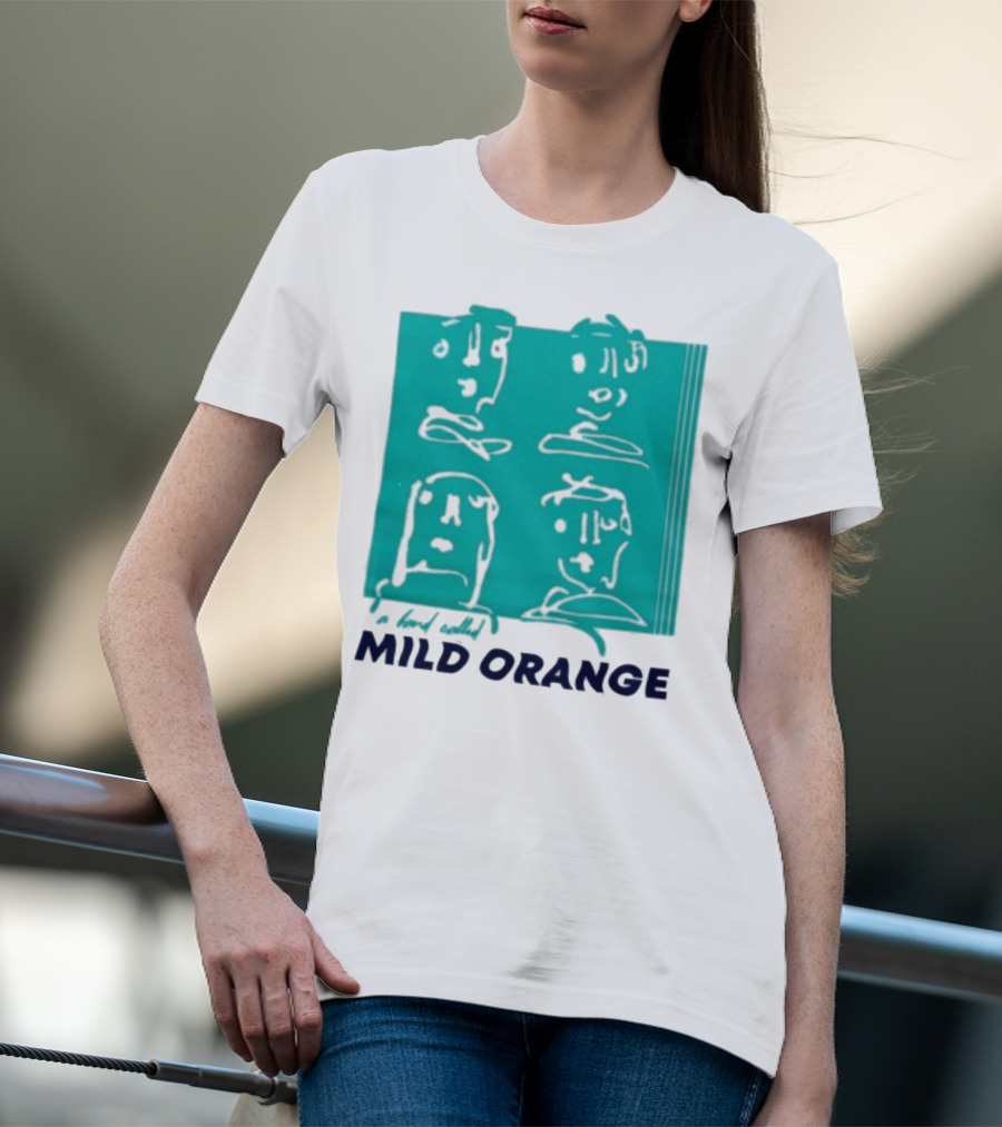 Mild Orange A Band Called Faces Artwork T-Shirt