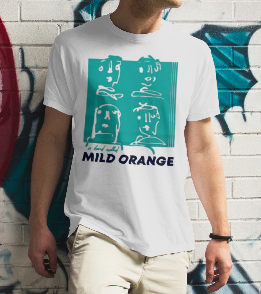 Mild Orange A Band Called Faces Artwork T-Shirt