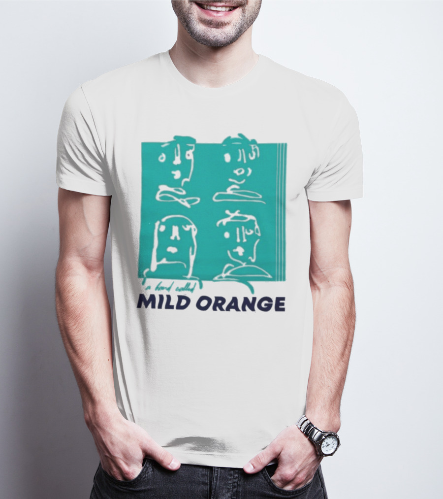 Mild Orange A Band Called Faces Artwork T-Shirt