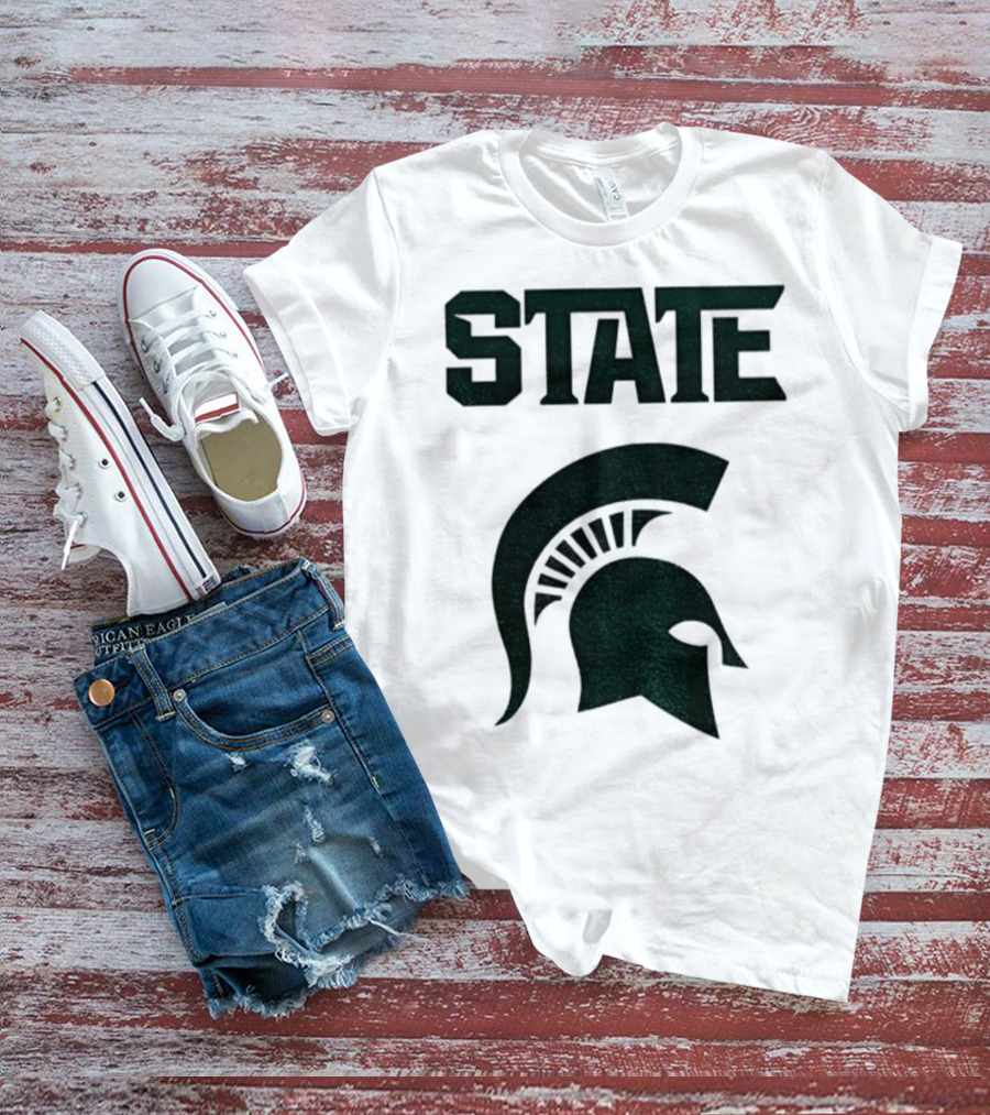 STATE Spartans Michigan Big Ten Basketball T-Shirt