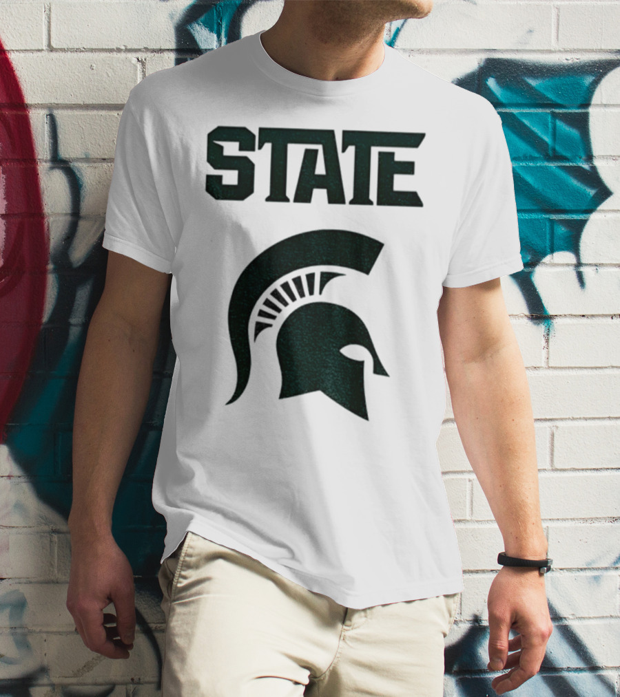 STATE Spartans Michigan Big Ten Basketball T-Shirt