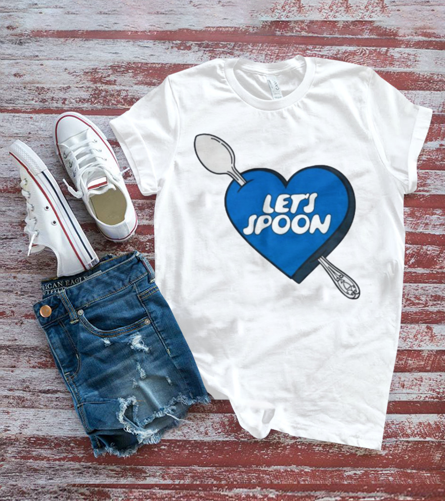 Staycool X Good Culture Let’s Spoon Heart Blue Design With Spoons T-Shirt