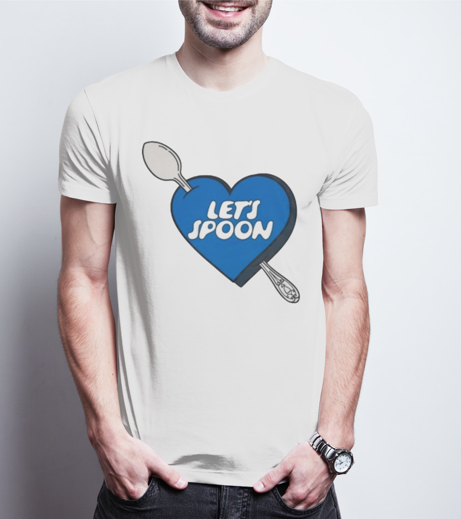 Staycool X Good Culture Let’s Spoon Heart Blue Design With Spoons T-Shirt