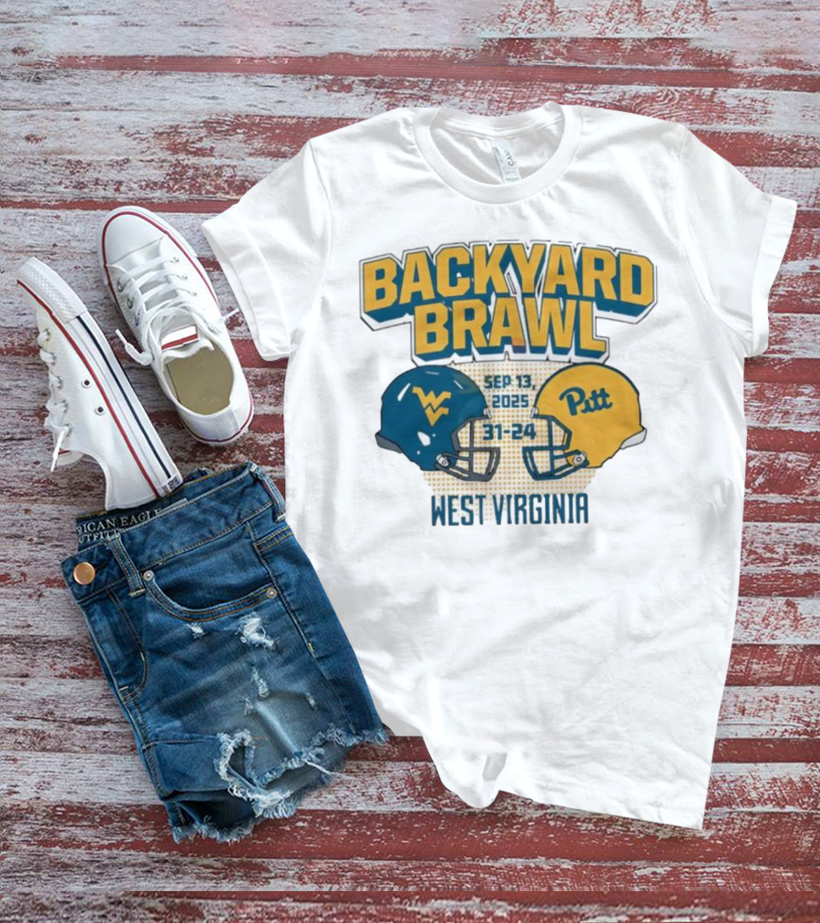 Backyard Brawl West Virginia Sep 13 2025 Pitt 31-24 T-Shirt