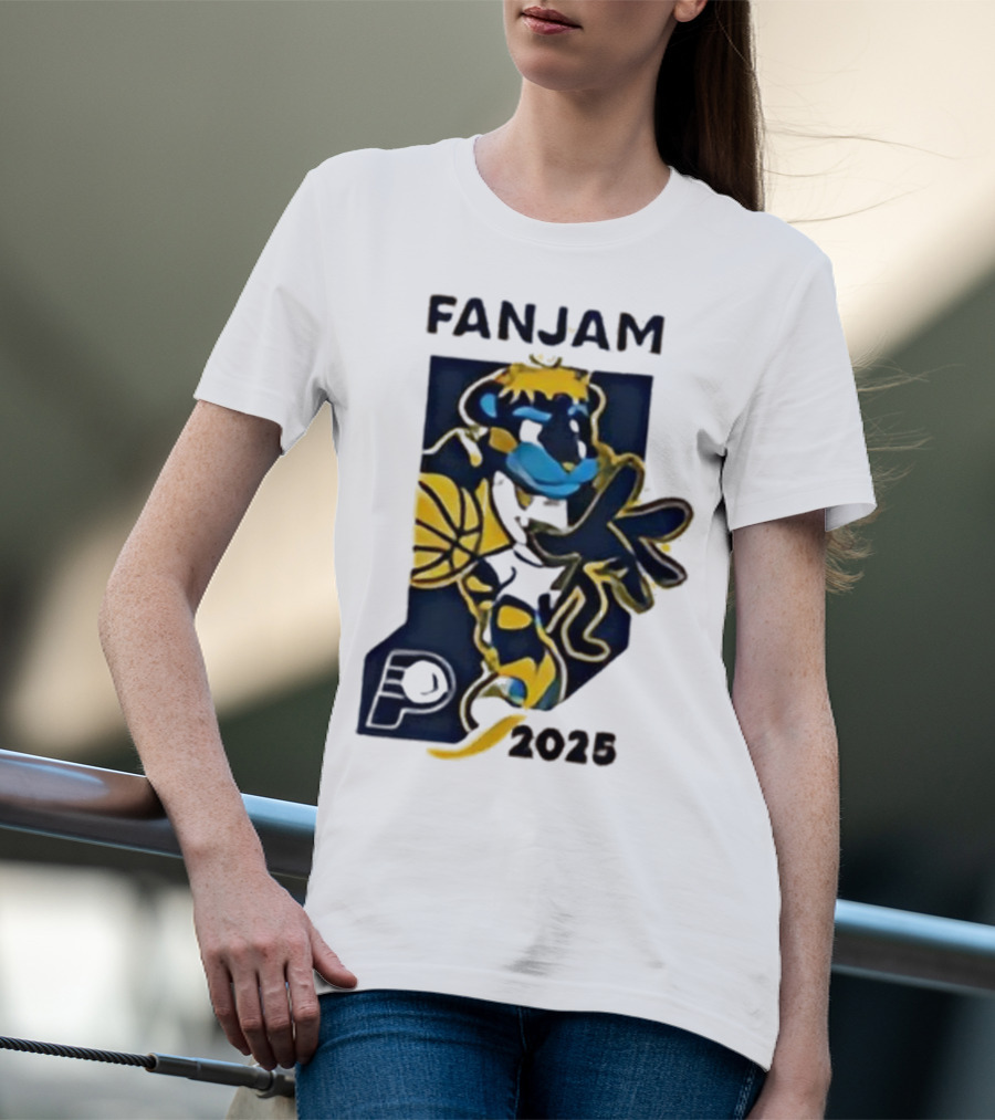 FanJam Indiana Pacers NBA Mascot 2025 T-Shirt