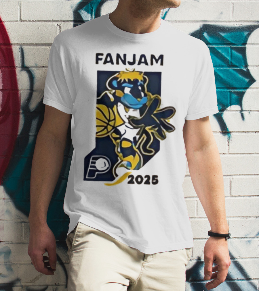 FanJam Indiana Pacers NBA Mascot 2025 T-Shirt
