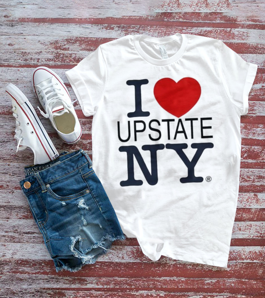 I Love Upstate NY Heart Icon T-Shirt