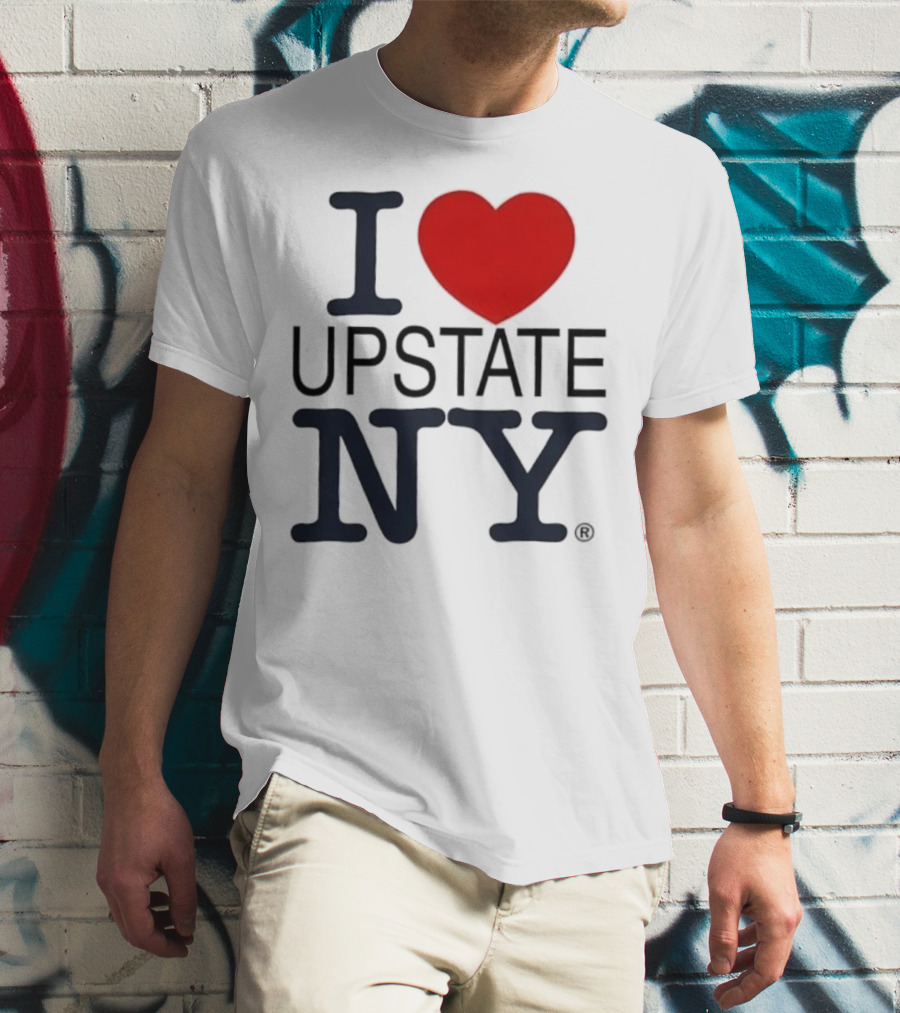 I Love Upstate NY Heart Icon T-Shirt