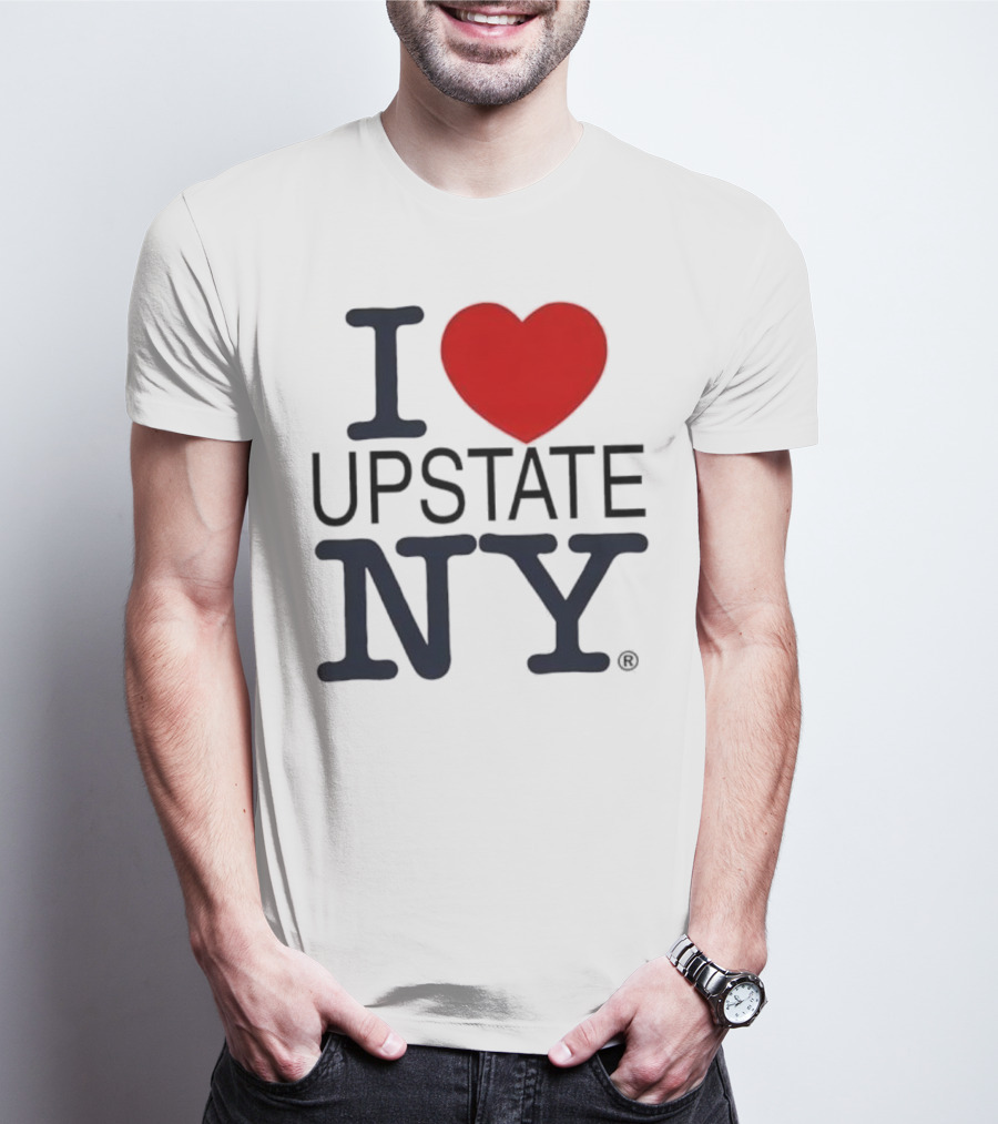 I Love Upstate NY Heart Icon T-Shirt