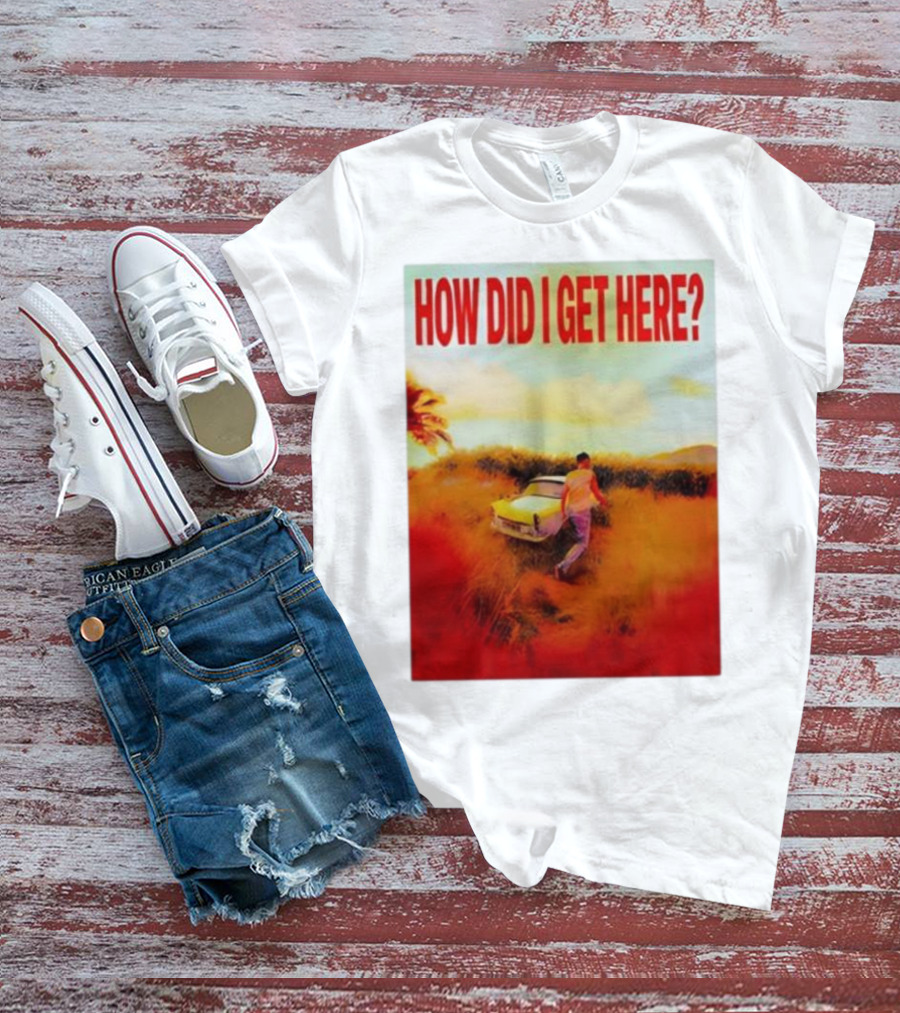 Louis Tomlinson How Did I Get Here Red Text Vintage Car Scene T-Shirt