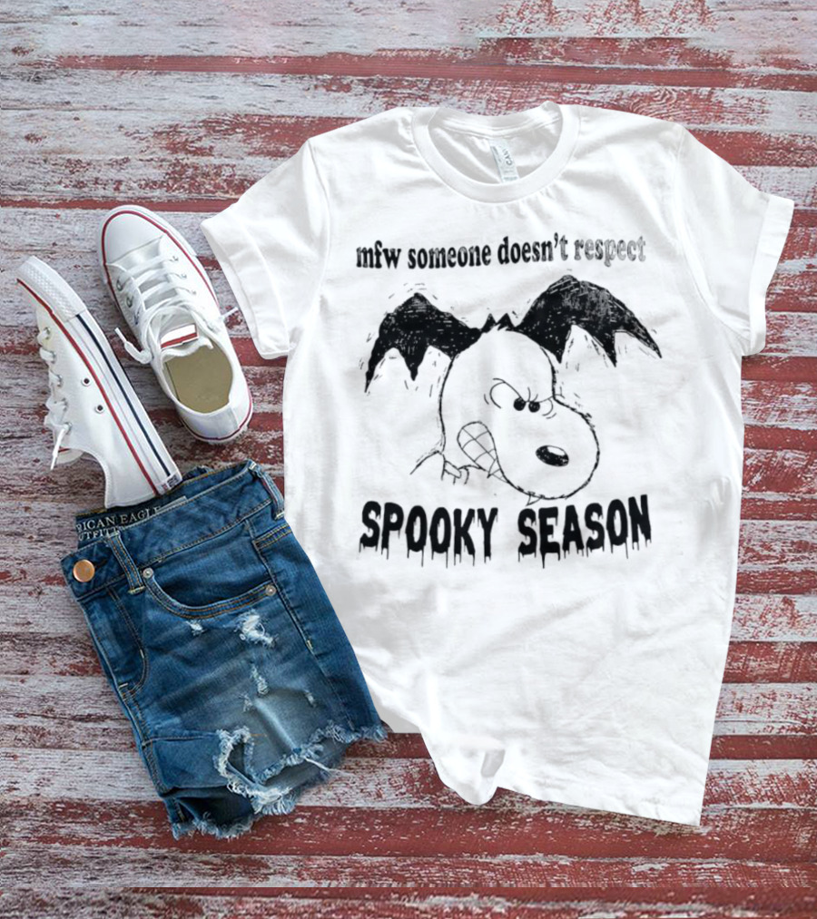 MFW Someone Doesn’t Respect Spooky Season Snoopy Halloween T-Shirt