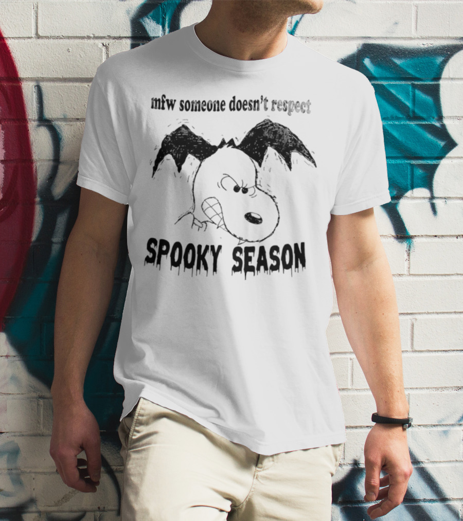 MFW Someone Doesn’t Respect Spooky Season Snoopy Halloween T-Shirt