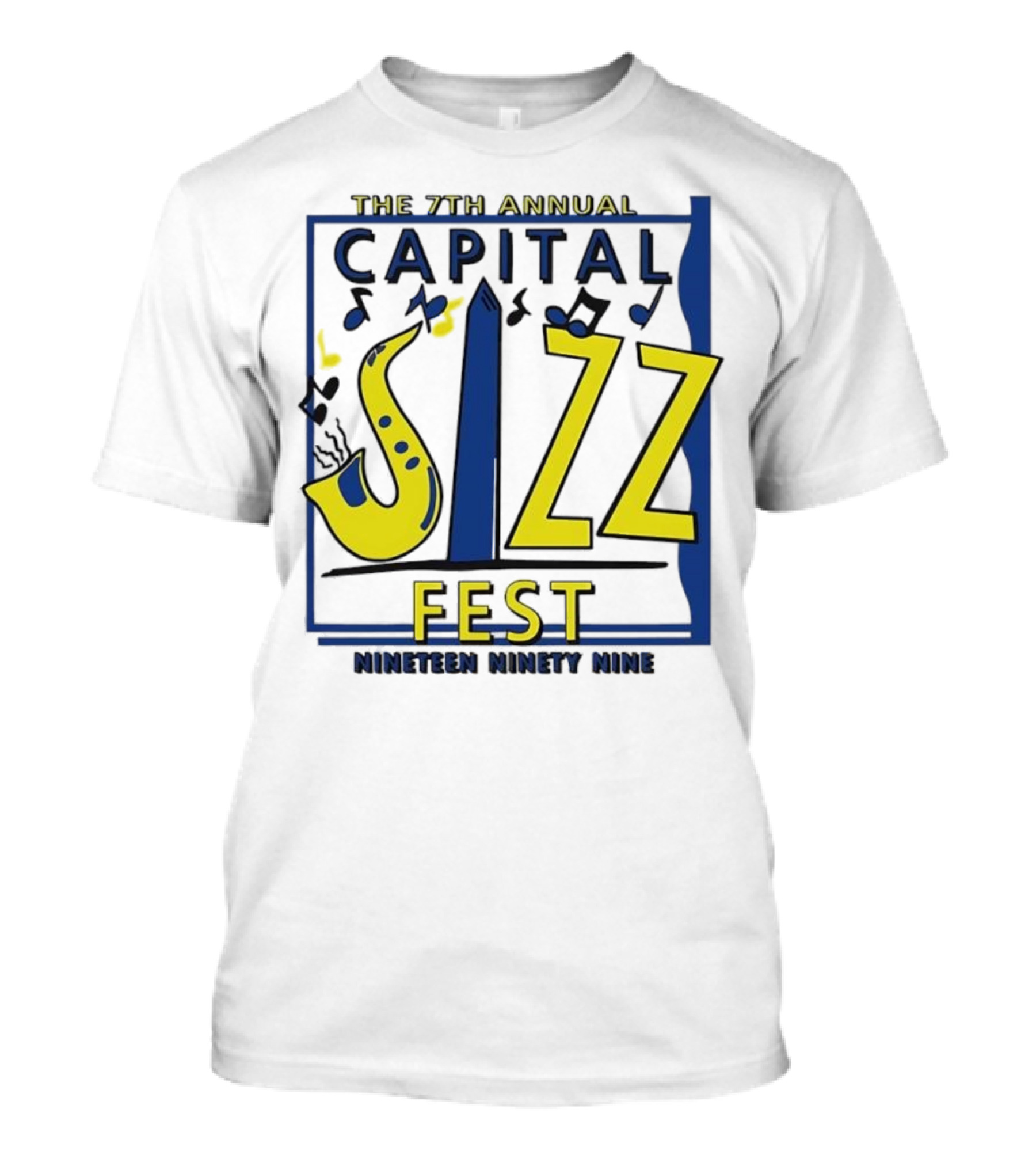 The 7th Annual Capital Jazz Fest June Nineteen Ninety Nine Music Event T-Shirt