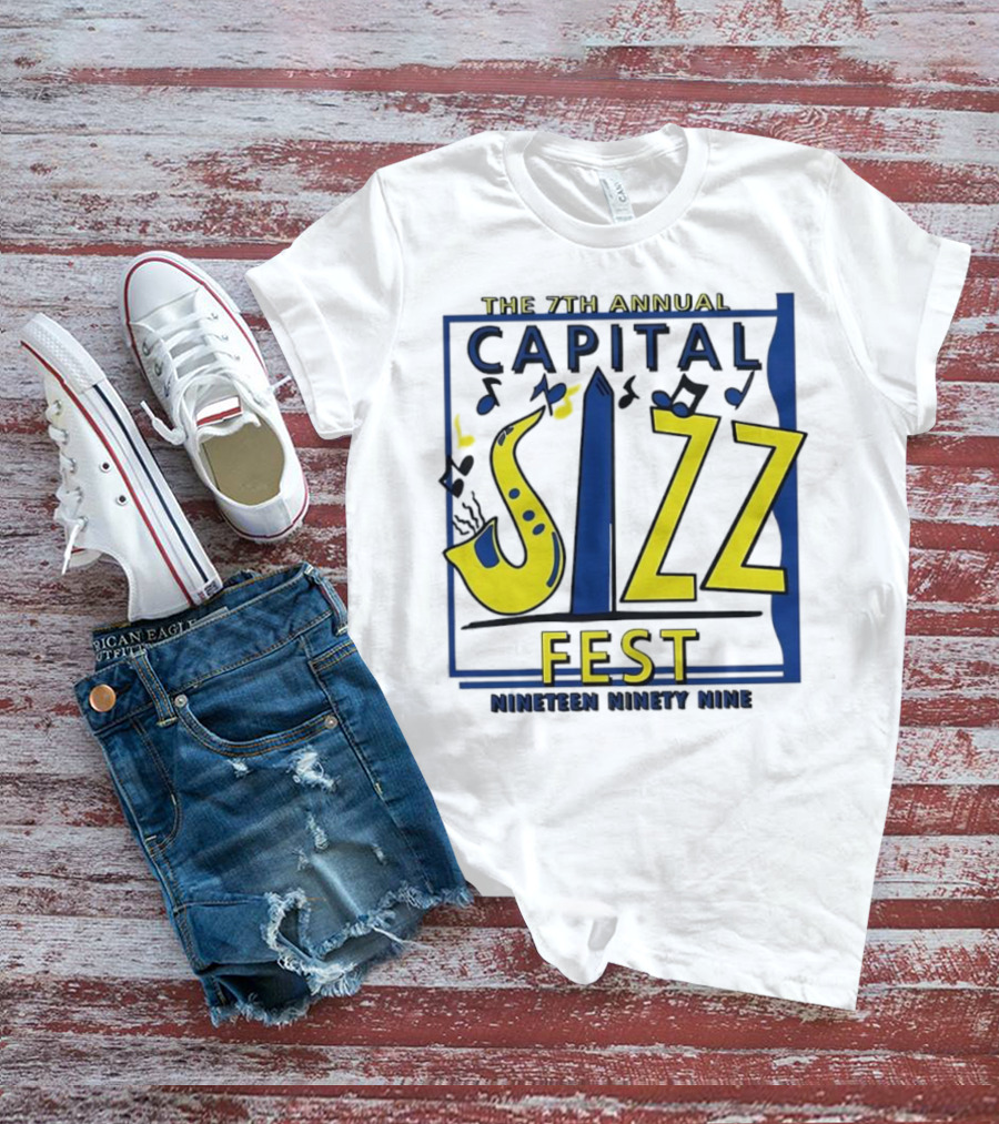 The 7th Annual Capital Jazz Fest June Nineteen Ninety Nine Music Event T-Shirt